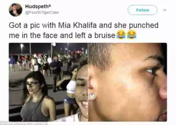 Former P0rn Star Punches A Guy In The Face For Taking A Selfie Without Her Consent Photos